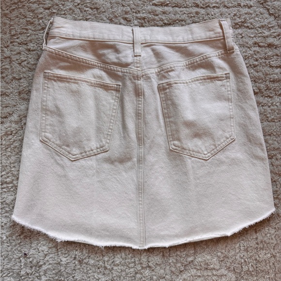 Madewell Cream Mini Skirt - Picture 2 of 6